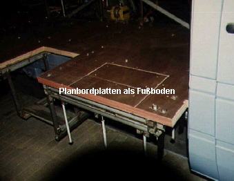 Planbordplatten als Fuboden